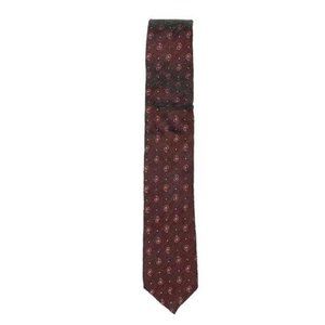 Alfani Dark Red Pine Vine Print Tie